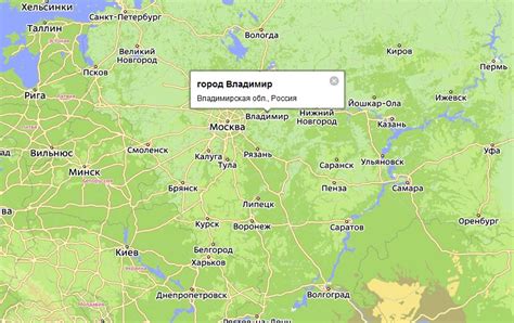 Владимир на карте россии показать