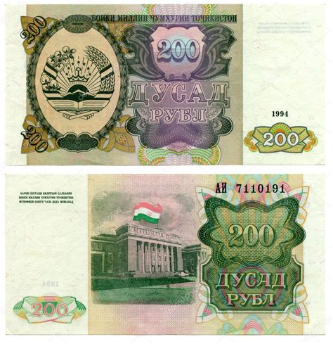 Деньги таджикистана