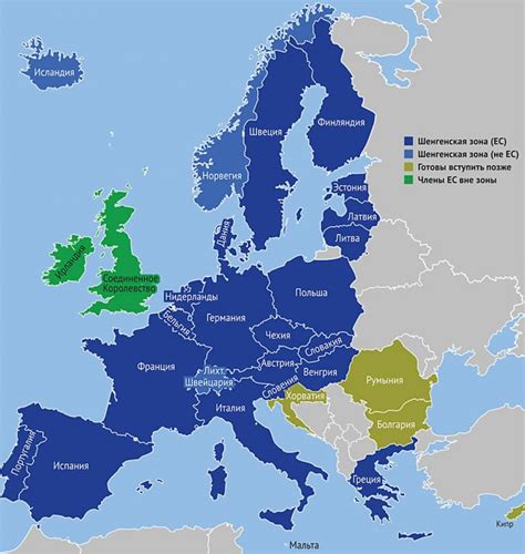 Евросоюз на карте