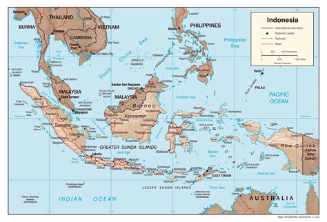 Индонезия карта