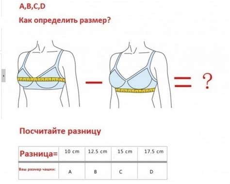 Как измерять размер груди