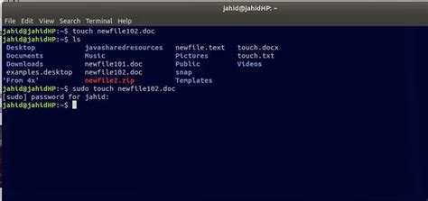 Как создать файл в linux