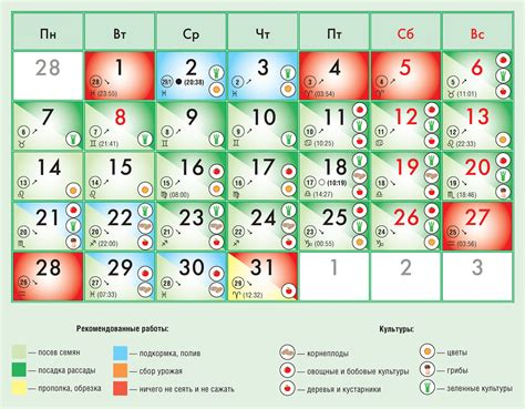 Лунный календарь цветовода