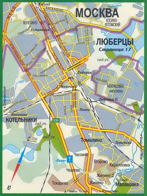 Люберцы на карте москвы