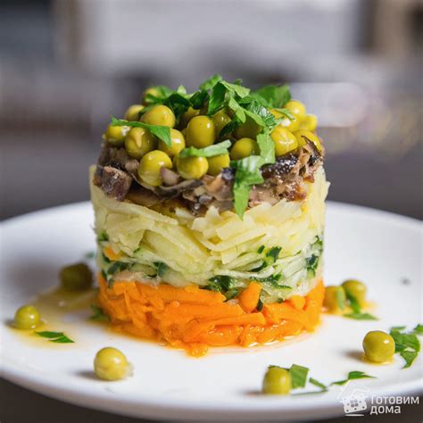 Салат со шпротами и зеленым горошком рецепт с фото очень вкусный