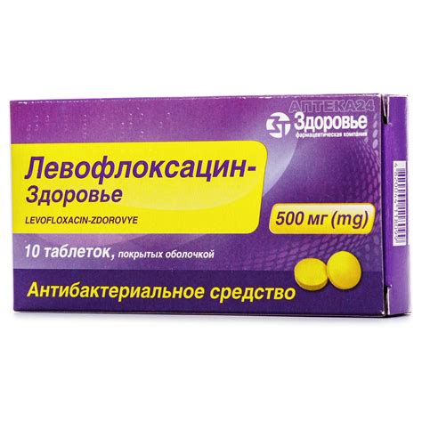 Таблетки левофлоксацин