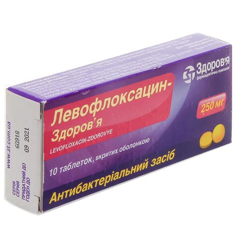 Таблетки левофлоксацин