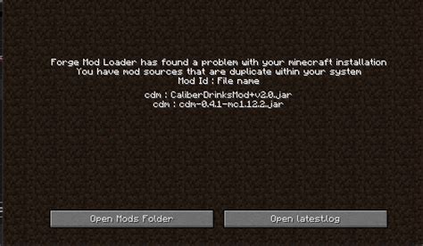 Forge mod loader has found a problem with your minecraft installation the mods and version