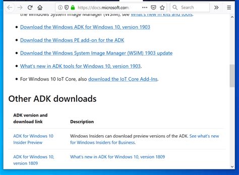 Windows adk