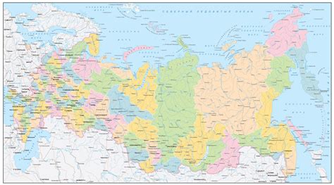 Россия карта мира